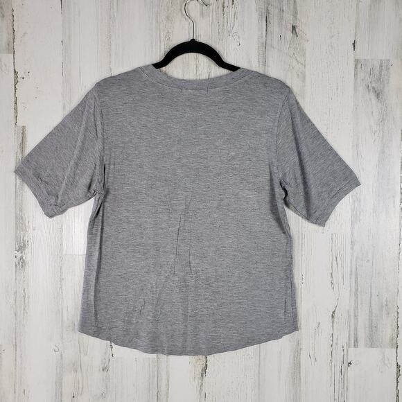 NWOT 3 Dot Heathered Grey Short Sleeve T-Shirt Women's Size Small - Picture 5 of 8